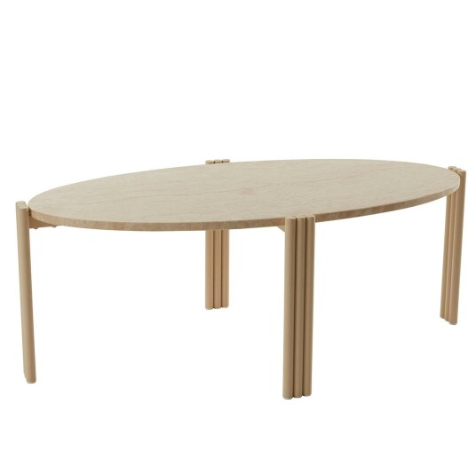 Aytm Tribus Salongbord Oval Travertin/Sand