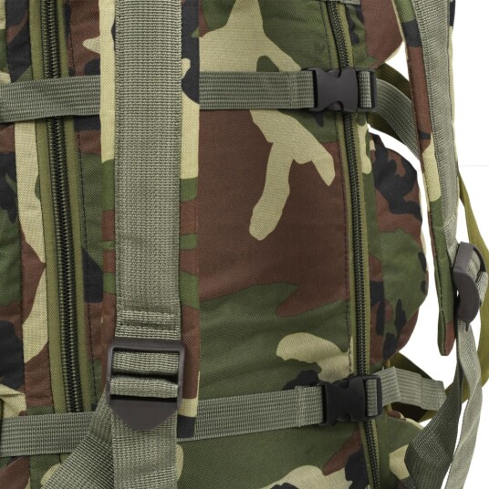 Vidaxl Duffelveske I Militærstil 3-I-1 90 L Kamuflasje
