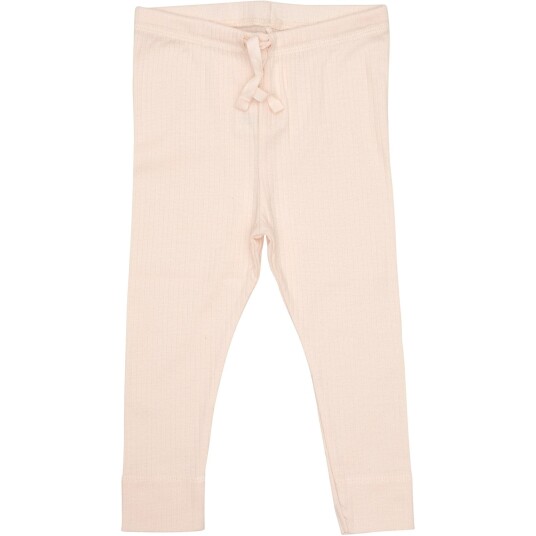 COPENHAGEN COLORS Soft Pink Rib Jersey Leggings W. String 62