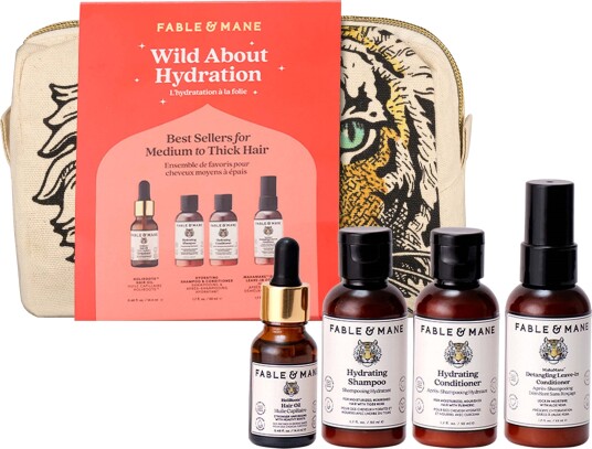 Fable and Mane Fable & Mane Wild About Hydration Set - Nude - 165 ML