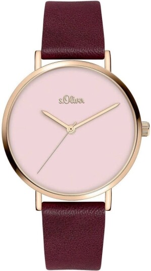 s.Oliver Dameklokke SO 3911 LQ S.Oliver Classic Rosa/Lær Ø36 mm s.Oliver Dameklokke SO 3911 LQ S.Oliver Classic Rosa/Lær Ø36 mm