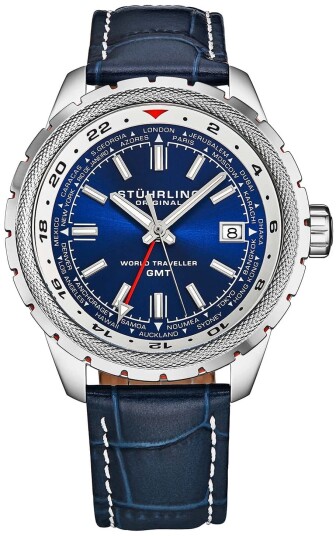 Stührling Original Herreklokke 1014.02 Aviator Global Voyager