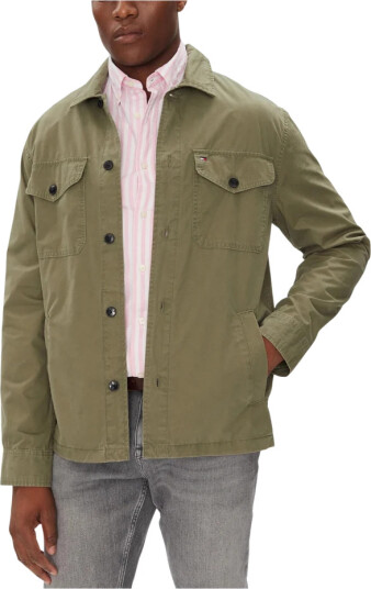 Tommy Hilfiger Cotton Twill Shirt Jacket - Khaki green - S