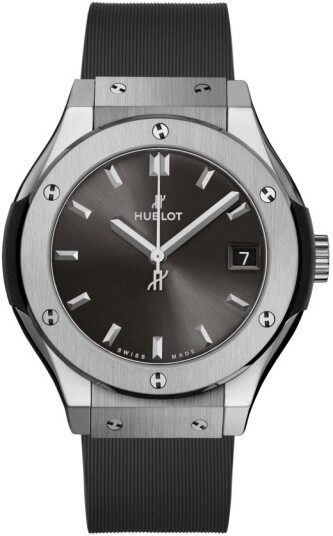 Hublot Dameklokke 581.NX.7071.RX Classic Fusion Grå/Gummi Ø33 mm