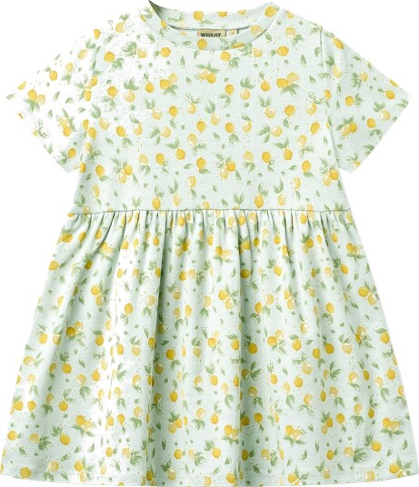 Wheat Kjole Anna Summer Blue Sitrus Wheat 8 år 128 Kjole Blå Gul