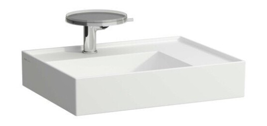 Kartell Laufen servant, 60x46 cm, venstre, matt hvit