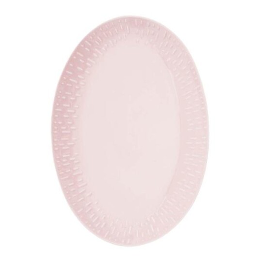 Aida Confetti ovalt serveringsfat 36x25,5 cm rosa BPA-fri Aida Confetti ovalt serveringsfat 36x25,5 cm rosa BPA-fri