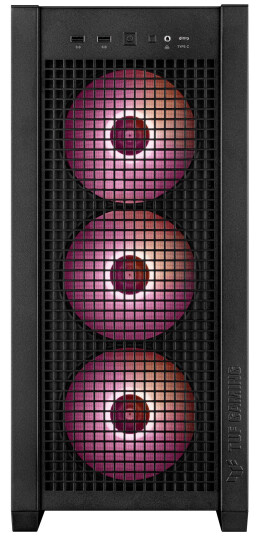 ASUS TUF GT302 Midi Tower Kabinett med ARGB Vindu - Svart ASUS TUF GT302 Midi Tower Kabinett med ARGB Vindu - Svart