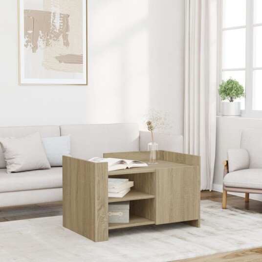  Salongbord sonoma eik 80x50x50 cm konstruert tre 848355