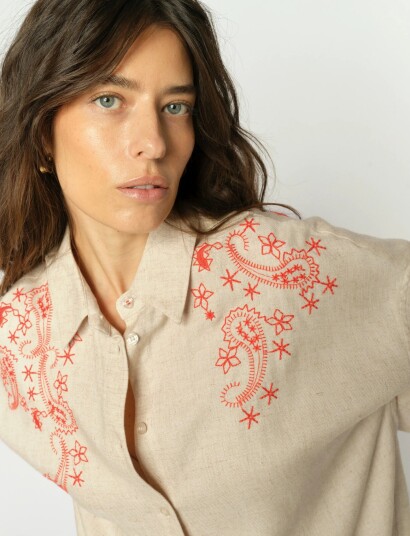 MOS MOSH Mmaudri Coleen Shirt Red 36
