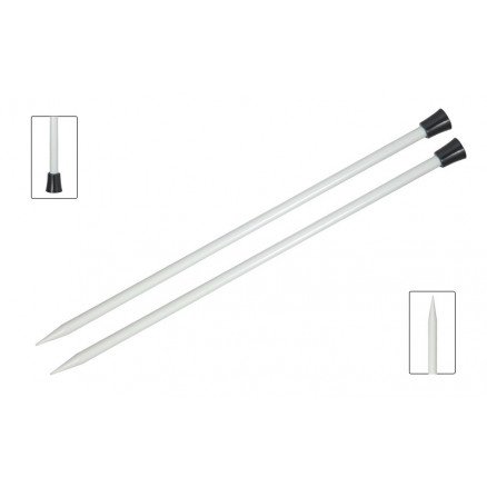 KnitPro Basix Aluminium Strikkepinner / Genserpinner 30cm 6,00mm / 11.8in US10
