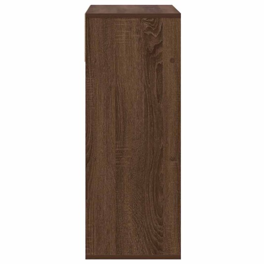 Bokhylle brun eik 66x31x80 cm konstruert tre