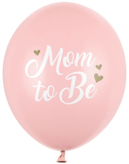 6 stk 30 cm Ballonger Rosa Mom to Be Ballongbukett 6 stk 30 cm Ballonger Rosa Mom to Be Ballongbukett