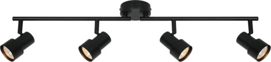 Boston taklampe med 4 spotter - Svart