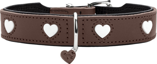 Hunter Cowleather Halsbånd 37/XS-S Brun/Svart 30-34 cm