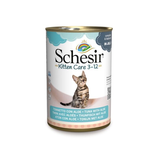 Økonomipakke Schesir 12 X 140 G Kitten Tunfisk Med Aloe