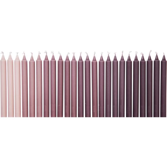 Ferm Living Ombre Stearinlys 24 pk Dark Grape Ferm Living Ombre Stearinlys 24 pk Dark Grape