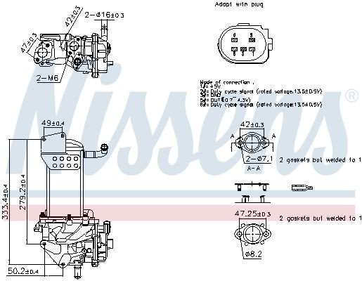 EGR Ventil NISSENS 98359 EGR Ventil NISSENS 98359