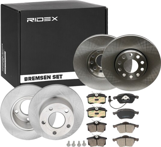 Bremseskiver og -klosser RIDEX 3405B0319