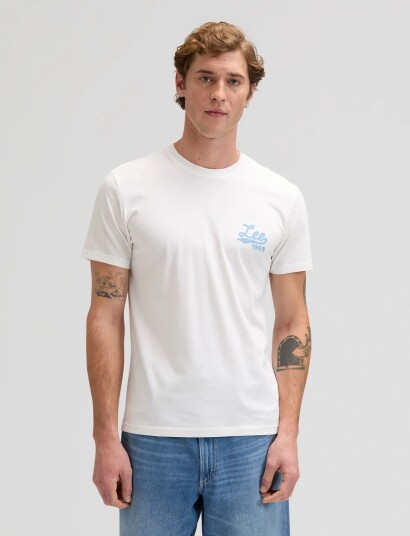 Lee Jeans Lee Stitch Tee   White   XL x 00