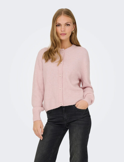 JDY Jdylumi Life L/S Button Cardiga Knt Noos Pink L JDY Jdylumi Life L/S Button Cardiga Knt Noos Pink L