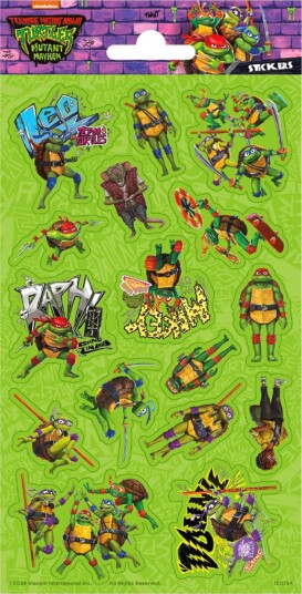 Hisab Joker Klistremerker Teenage Mutant Ninja Turtles Glitter 68086