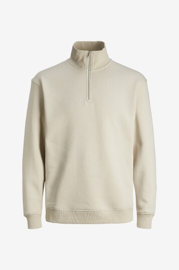 Jack & Jones Collegegenser jjeBradley Sweat Half Zip Grå