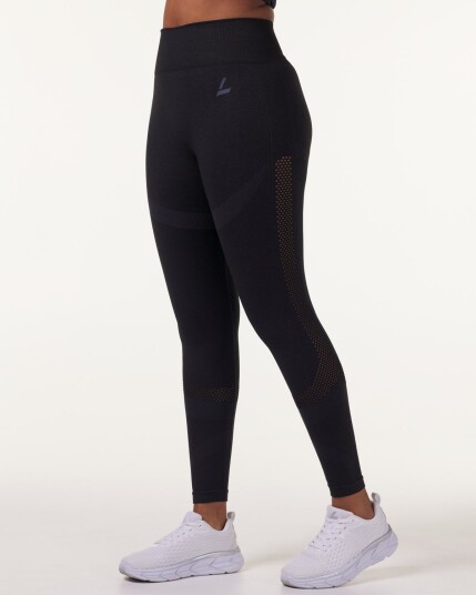 LEVITY Eclipse Mesh Seamless Tights Blue Ink Marl - S LEVITY Eclipse Mesh Seamless Tights Blue Ink Marl - S
