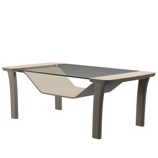 StresslessStressless Windsor bord klart glass hvit