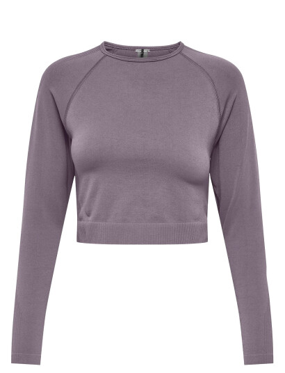 Only Play Onpjiji Seam Ls Top - Purple - L