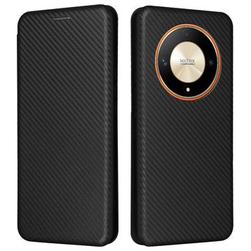 Honor Magic6 Lite/X9b Flip-deksel Karbonfiber Svart