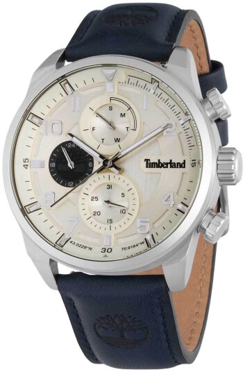 Timberland Herreklokke TDWGF2201105 Henniker II Beige/Lær Ø47 mm