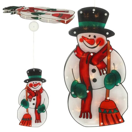 Pricenet LED pendellys julepynt snømann 45cm Pricenet LED pendellys julepynt snømann 45cm