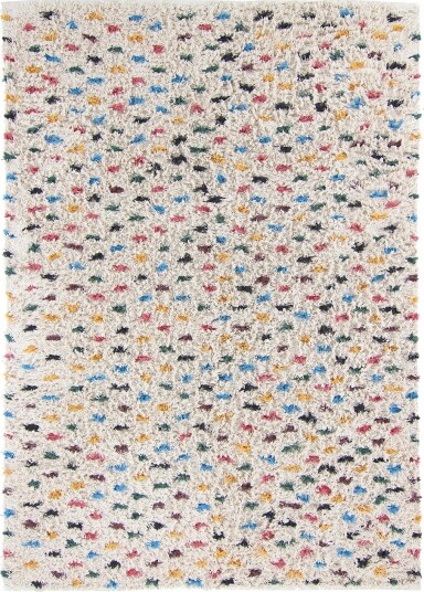 Ryetepper Litton Natural Cotton Shaggy beige/multi Størrelse: 200 x 290 cm