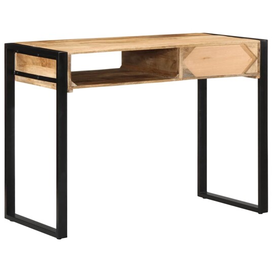 Skrivebord 100x50x75 cm grovt heltre mangotre
