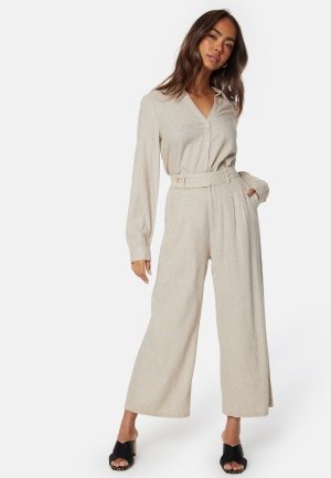 Happy Holly Nyla Linen Pants Light beige 52/54 Happy Holly Nyla Linen Pants Light beige 52/54