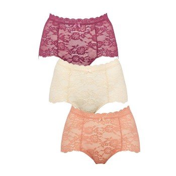 Missya Truser 3P Lace Maxi Rosa/Lilla Medium Dame Missya Truser 3P Lace Maxi Rosa/Lilla Medium Dame