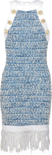 Balmain Dame Kjoler Blå M,