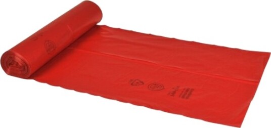 Sekk Abena Poly Line 120 L Rød Ldpe/Resirkulert 10 Stk.