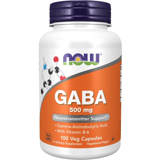 NOW Gaba 500Mg 100 stk NOW Gaba 500Mg 100 stk