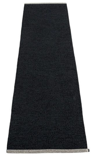 Pappelina Mono matte sort 70x300 cm