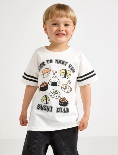 Lindex T Shirt In Cotton Cream 92