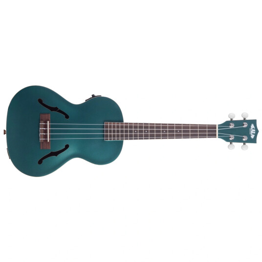 Kala Ka-Jte-Bkgn Brooklyn Green Archtop Tenor Ukulele, Med Eq & Case (Uc-T)