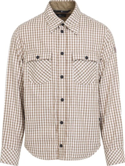 Moncler Herre Skjorter Brun S,