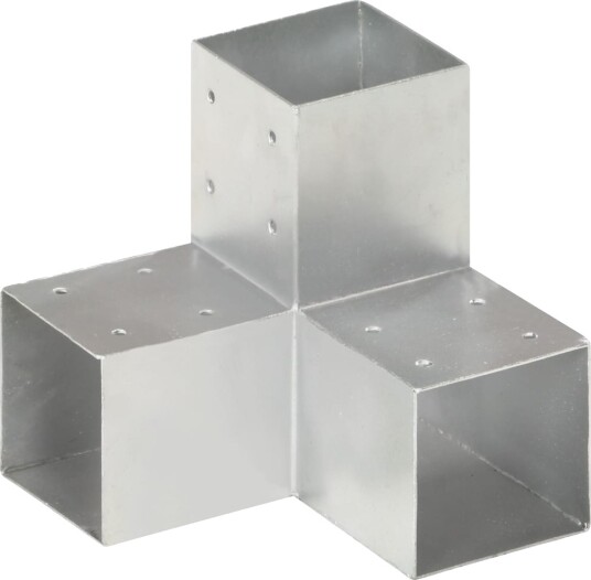 Stolpesko Y form galvanisert metall 91x91 mm