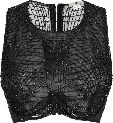 Elisabetta Franchi Dame Topper Svart L,