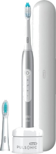 Oral-B Pulsonic Slim Luxe 4500 Sonik Tannbørste med Whitening og Bevegelser Per Minutt Platina