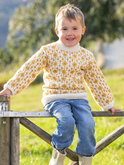 Viking Garn 0004 14a Loen genser m/rund hals