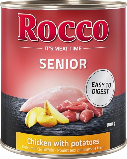 Rocco Våtfôr Senior Med Poteter Kylling 24 X 800 G
