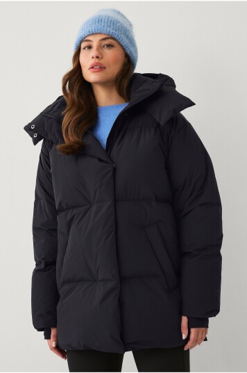 Áhkká Pufferjakke Down Puffer Jacket Svart Áhkká Pufferjakke Down Puffer Jacket Svart